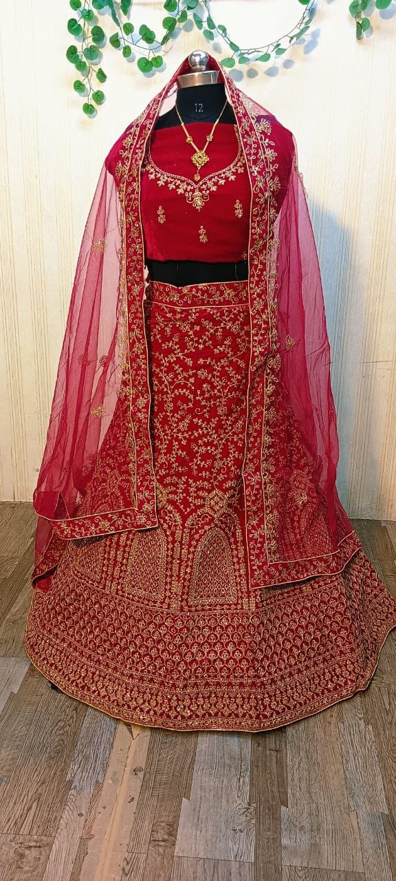 Sterling Royal 9000 Velvet Bridal Lehenga Choli