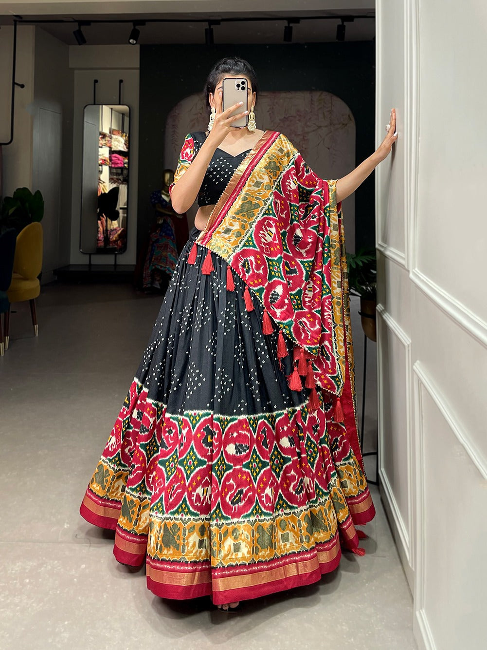 Beautiful Tussar Silk Work Lehenga Choli