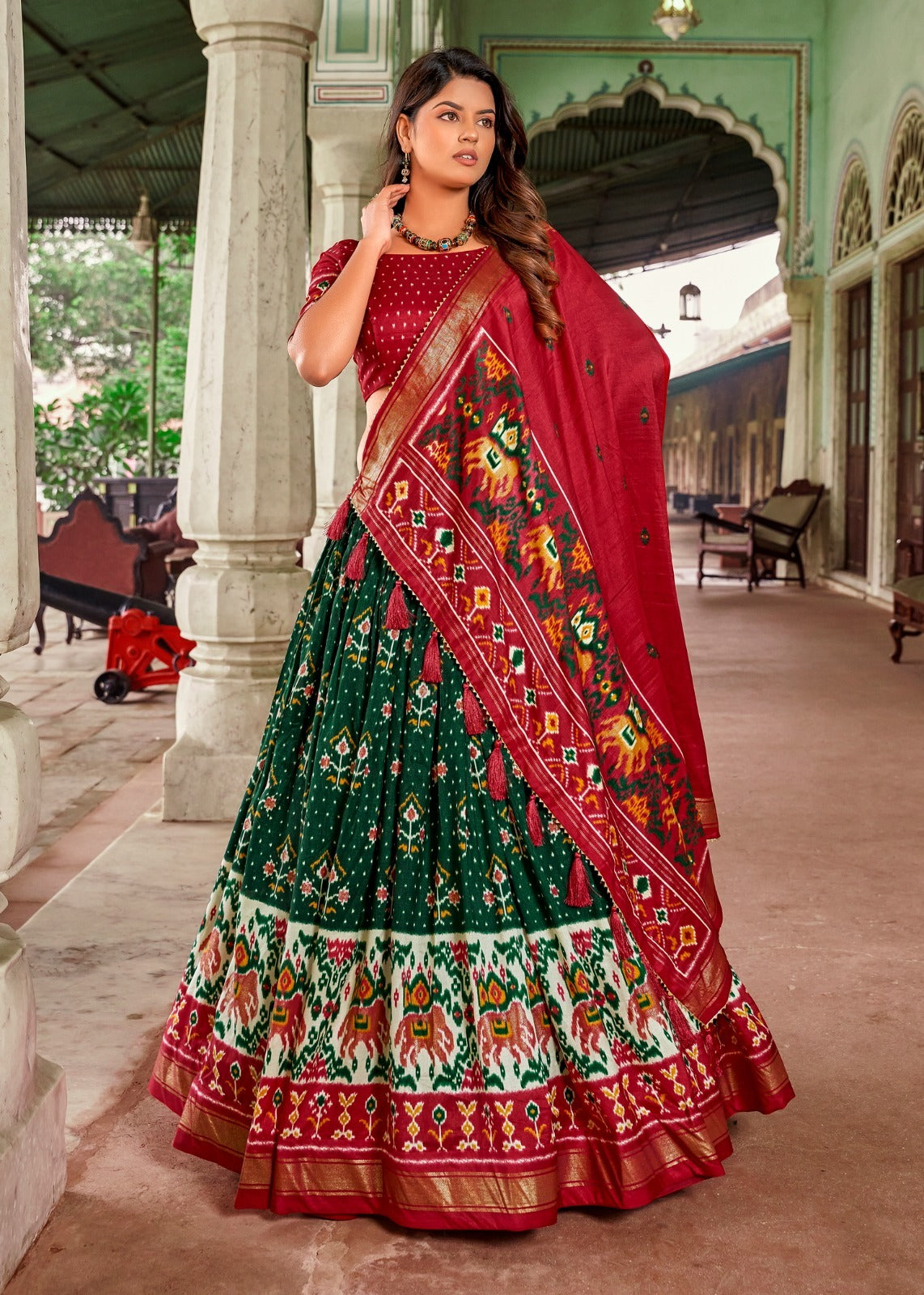 Traditional Patola Printed Work Lehenga Choli