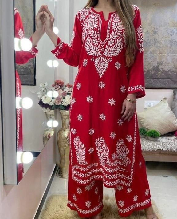 Looking Beautiful Colour Whit Havy Reyon Frbric Work Dress